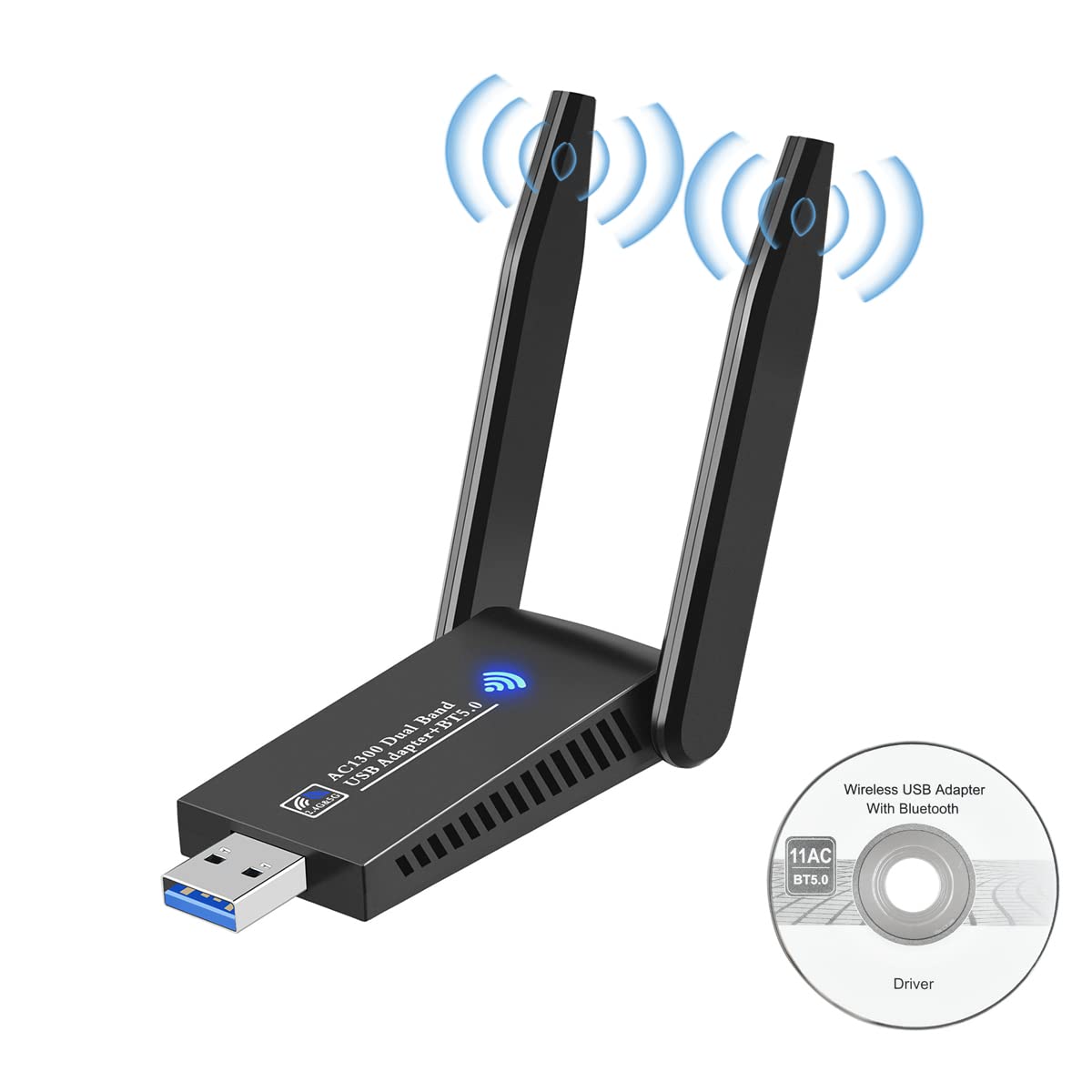 Verilux 5G USB WiFi Dongle for PC, AC1300Mbps USB3.0 WiFi Adapter, Dual Band 2.4GHz & 5.8GHz USB WiFi Computer Internet Adapter for PC/Desktop/Tablet/Laptop, Support Mac iOS/XP/Vista Windows 11/10/8 Verilux 5G USB WiFi Dongle for PC, AC1300Mbps USB3.0 WiFi Adapter, Dual Band 2.4GHz & 5.8GHz USB WiFi Computer Internet Adapter for PC/Desktop/Tablet/Laptop, Support Mac iOS/XP/Vista Windows 11/10/8